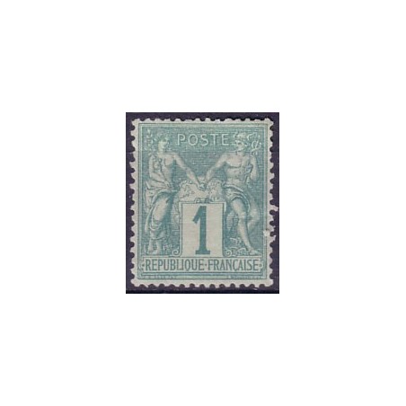 No061 - 1c VERT - NEUF SANS GOMME.