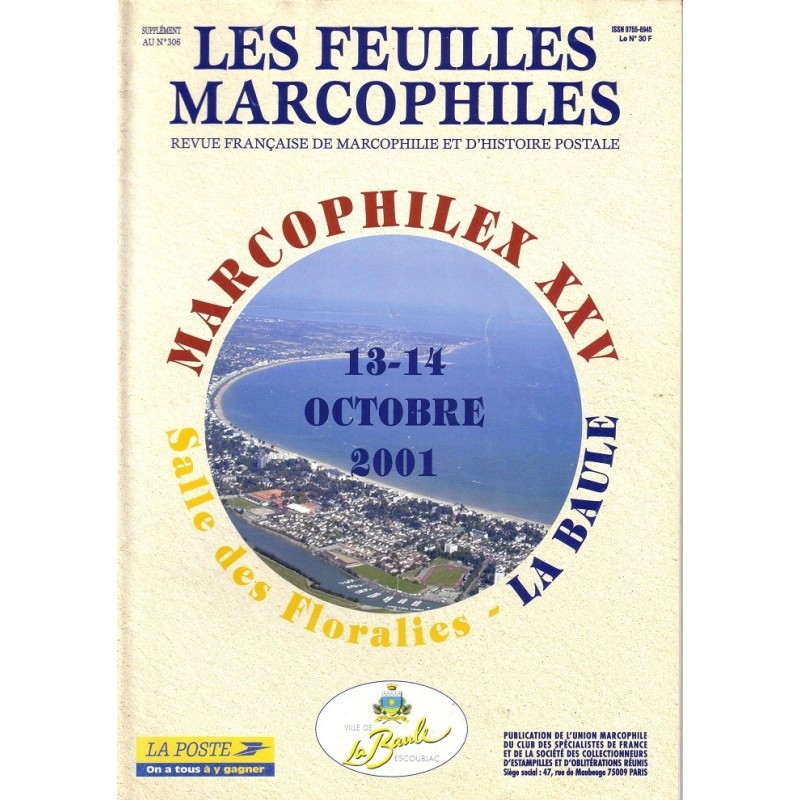 LES FEUILLES MARCOPHILES-SUPPLEMENT AU No306- 2001.