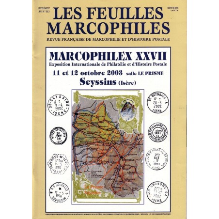 LES FEUILLES MARCOPHILES-SUPPLEMENT AU No313- 2003
