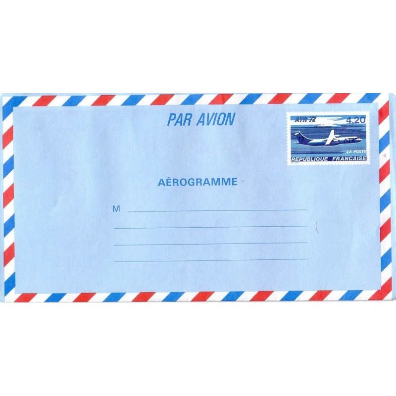 AEROGRAMME - AVION ART72 EN VOL NEUF