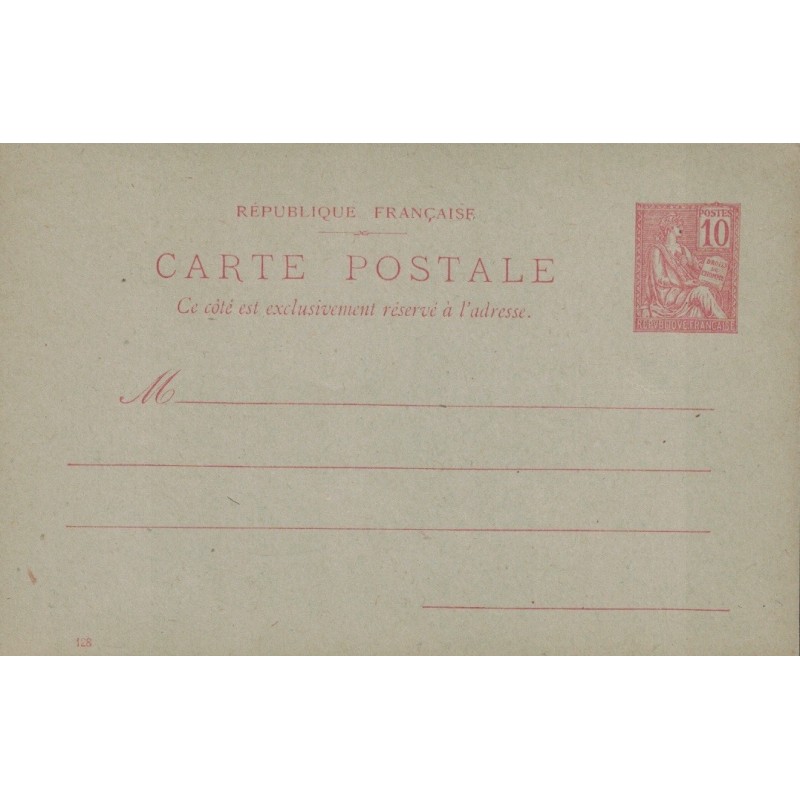 MOUCHON - CARTE POSTALE - 10c NEUVE - COTE 15€.