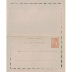 MOUCHON - CARTE LETTRE - 15c - NEUVE - COTE 13€.