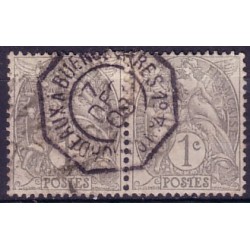 No107 - TYPE BLANC - CACHET...