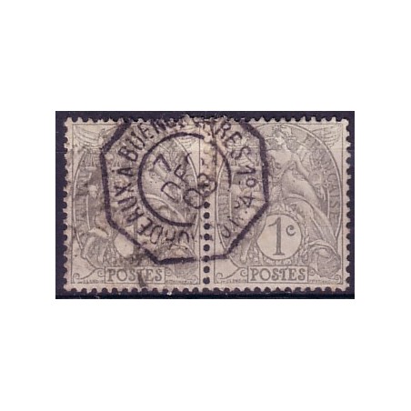 No107 - TYPE BLANC - CACHET MARITIME BORDEAUX A BUENOS 1o-AYRES LJ.No4