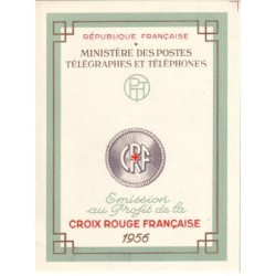 CROIX ROUGE - CARNET DE 1956 - COTE 90€.