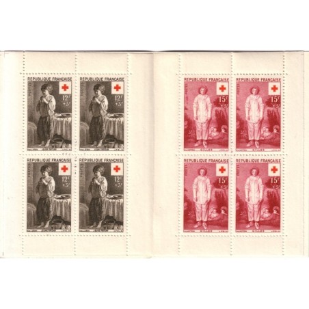 CROIX ROUGE - CARNET DE 1956 - COTE 90€.