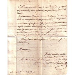 VAR - TOULON LE 5 MAI 1769 - LETTRE DU MAIRE ET CONSUL DE TOULON.