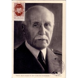 PETAIN - CARTE POSTALE AVEC...