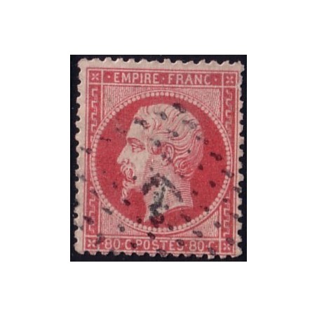 No024 - 80c EMPIRE OBLITERATION ANCRE - INFIME CLAIR - COTE 55€.