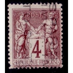 PREO No014 - 4c SAGE SURCHARGE SUR 5 LIGNE MANQUE LA LIGNE DU QUANTIEME - RARE.