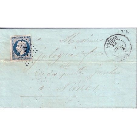 HERAULT - GANGES TYPE 13 DU 12-12-1854.