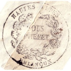 HAUTES-ALPES - SOUS PREFET DE BRIANCON LINEAIRE - LETTRE AVEC SIGNATURE LE 20-10-18322