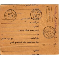 ALGERIE - TLEMCEN 19-12-1907 SUR 10c SEMEUSE - RETOUR ENVOYEUR 5206