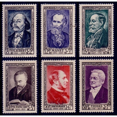No0930 - 0935 CELEBRITE DU XIX - SERIE DE 6 TIMBRES.