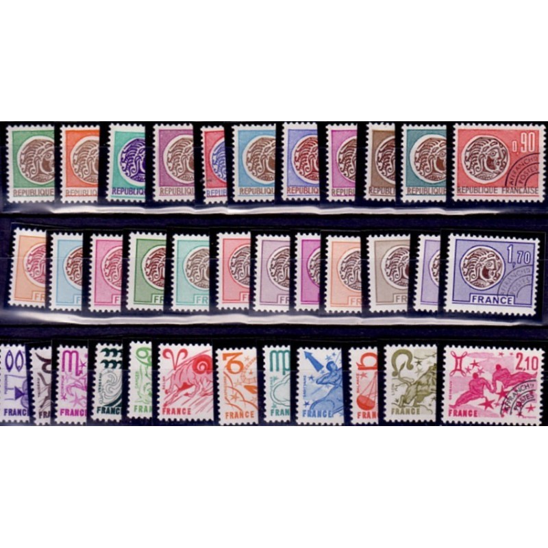 PREO No123 A 169 - LOT DE PREO NEUFS - COTE 72€ - 47 TIMBRES.