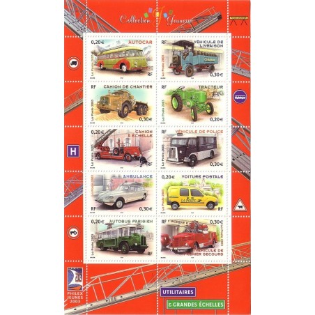 BLOC FEUILLET No0063 - VEHICULES UTILITAIRES.