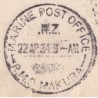 OCEANIE-CACHET MARINE POST OFFICE R.M.S MAKURA - NZ -22 AVRIL 1934 - RARE OBLITERATION.