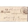 BOUCHES DU RHONE - 12 MARIGNANE CURSIVE + CACHET AIX 20-8-1838 + TAXE 1.