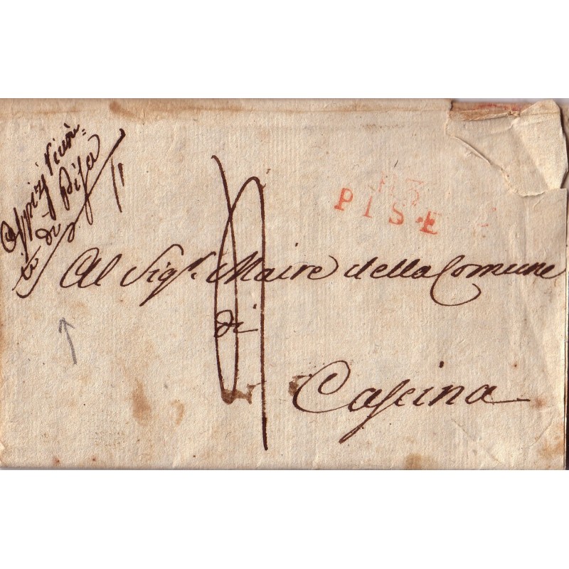 ITALIE - DEPARTEMENT CONQUIS MEDITERRANEE - 113 PISE 11-10-1810 -SUPERBE ENTETE.. ITALIE - DEPARTEMENT CONQUIS MEDITERRANEE - 113 PISE 11-10-1810 -SUPERBE ENTETE..