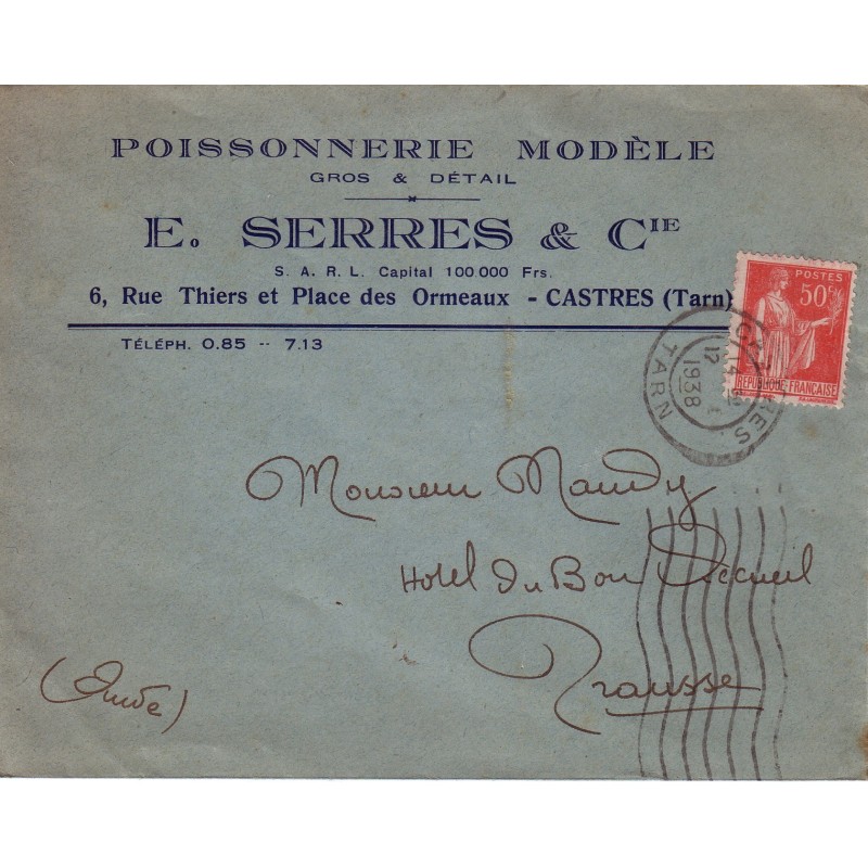 TARN - CASTRES - POISSONNERIE MODELE E.SERRES & CIE.