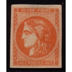 No048 - 40c ORANGE EMISSION DE BORDEAUX - NEUF SANS GOMME - SIGNE CALVES.