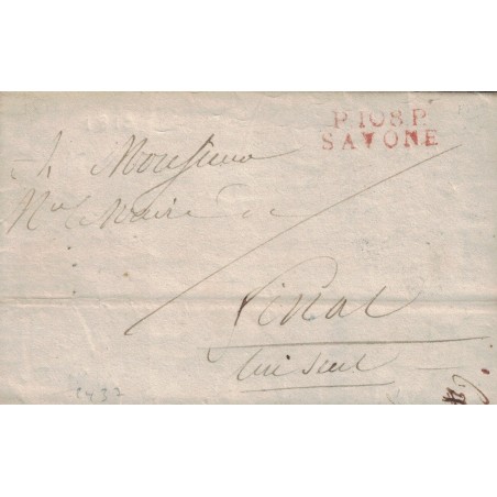 ITALIE - DEPARTEMENT CONQUIS - P.108.P. SAVONE - LE 30-6-1813.