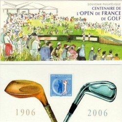BLOC SOUVENIR No013 - GOLF - CENTENAIRE DE L'OPEN DE FRANCE - SOUS BLISTER.
