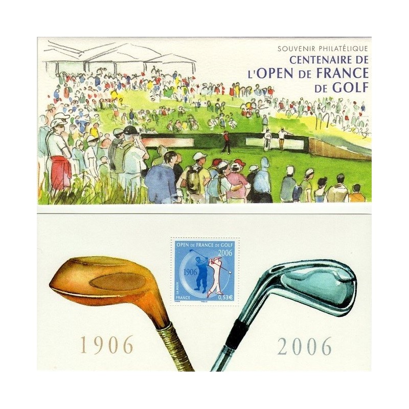 BLOC SOUVENIR No013 - GOLF - CENTENAIRE DE L'OPEN DE FRANCE - SOUS BLISTER.