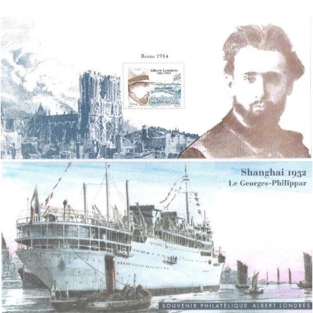 BLOC SOUVENIR No022- ALBERT LONDRES - SHANGHAI 1932 LE GEORGES-PHILIPPAR.