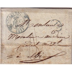 AVEYRON - ST AFRIQUE T12 EN BLEU + DECIME BLEU - AVEC TEXTE.