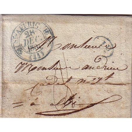 AVEYRON - ST AFRIQUE T12 EN BLEU + DECIME BLEU - AVEC TEXTE.
