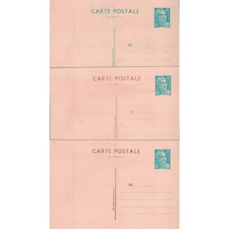 GANDON - 8F - 3 CARTES POSTALES - CONGRES PHILATELIQUE DES SABLES D'OLONNE - VENDEE.