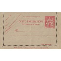 CHAPLAIN - CARTE PNEUMATIQUE - 2f - NEUVE - COTE 70€.