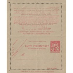 CHAPLAIN - CARTE PNEUMATIQUE - 2f - NEUVE - COTE 70€.