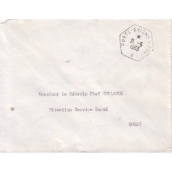 PORTE-AVIONS FOCH - LETTRE EN FM DU 31-5-1963 POUR BREST.