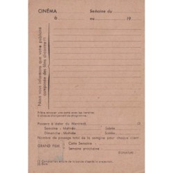 MULLER - 0.20 BLEU - CINEMA-PUBLICITE - CARTE POSTALE TIMBRE SUR COMMANDE - COTE 110€..