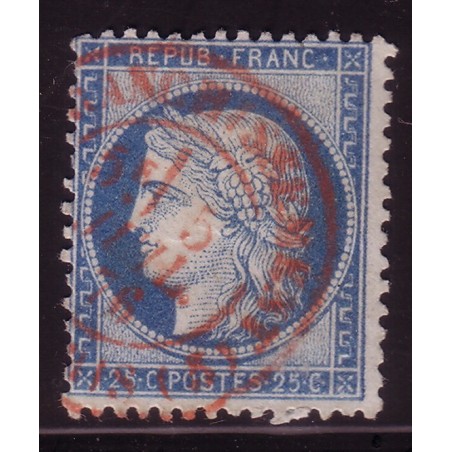 No060 - 25c CERES - OBLITERATION AFFRANCHISSEMENT PARIS 15 LE 5-7-1876.