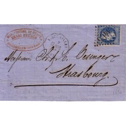 BAS-RHIN - BISCHWILLER CONVOYEUR STATION ST-WIS No29 LOSANGE GC3465 EN1869-VERSO CONVOYEUR STATION HAGUENAU WIS-ST