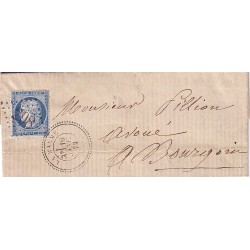 ISERE - LA BALME - No60 OBLITERATION GC298 - CACHET T24 DU 16-1-1873 - INDICE 13.