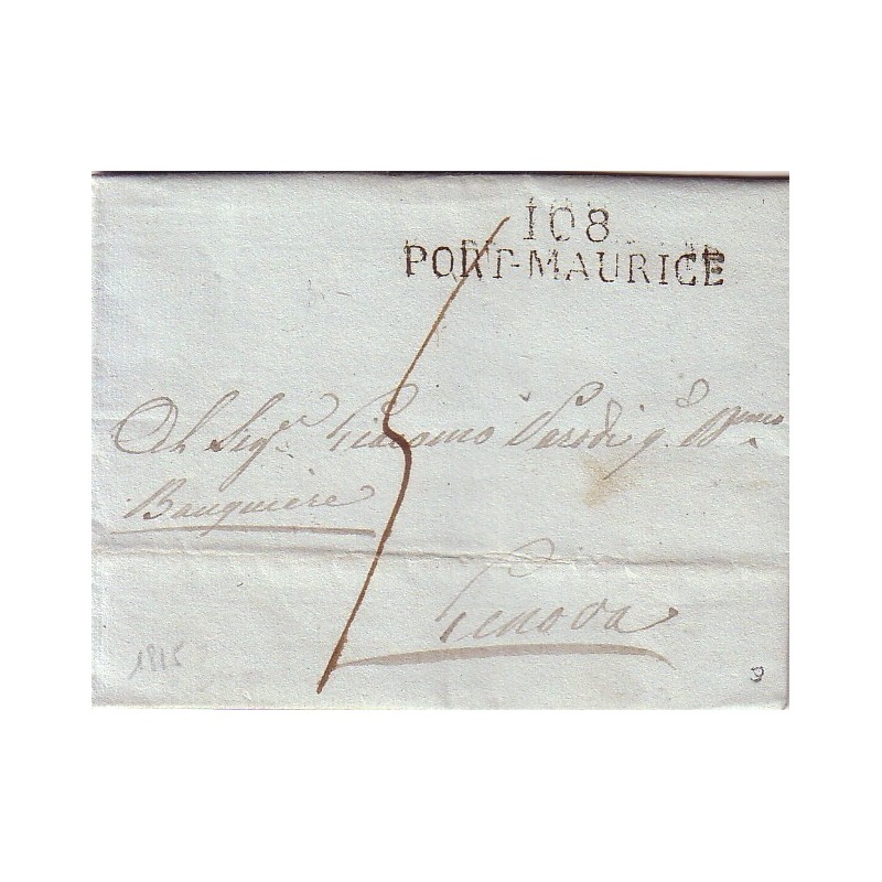 ITALIE - DEPARTEMENT CONQUIS LE MONTENOTTE - 108 PORT-MAURICE..