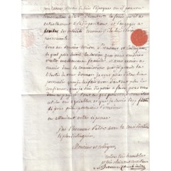 DEUX SEVRES - P.75.P NIORT (en bleu) - LETTRE ENTETE LE MAIRE DE LA VILLE DE NIORT -  14-9-1813.