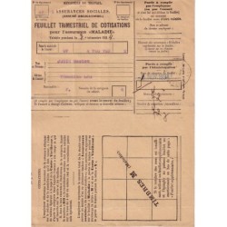MERSON - 18f+6f-TIMBRES DE SECURITE SOCIALE-ANNEE1934.