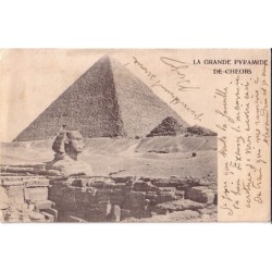 PALESTINE - JERUSALEM - 6-4-1904 - MOUCHON LEVANT SUR CARTE POSTALE D'EGYPTE.