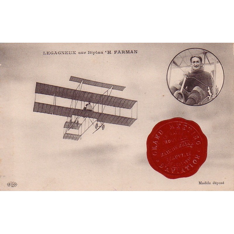 LE HAVRE - GRAND MEETING D'AVIATION - QUINZAINE DE LA BAIE DE SEINE - 25 AOUT 1910.