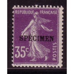 COURS D'INSTRUCTION - No142-CI 2 - SURCHARGE SPECIMEN - COTE 80€.