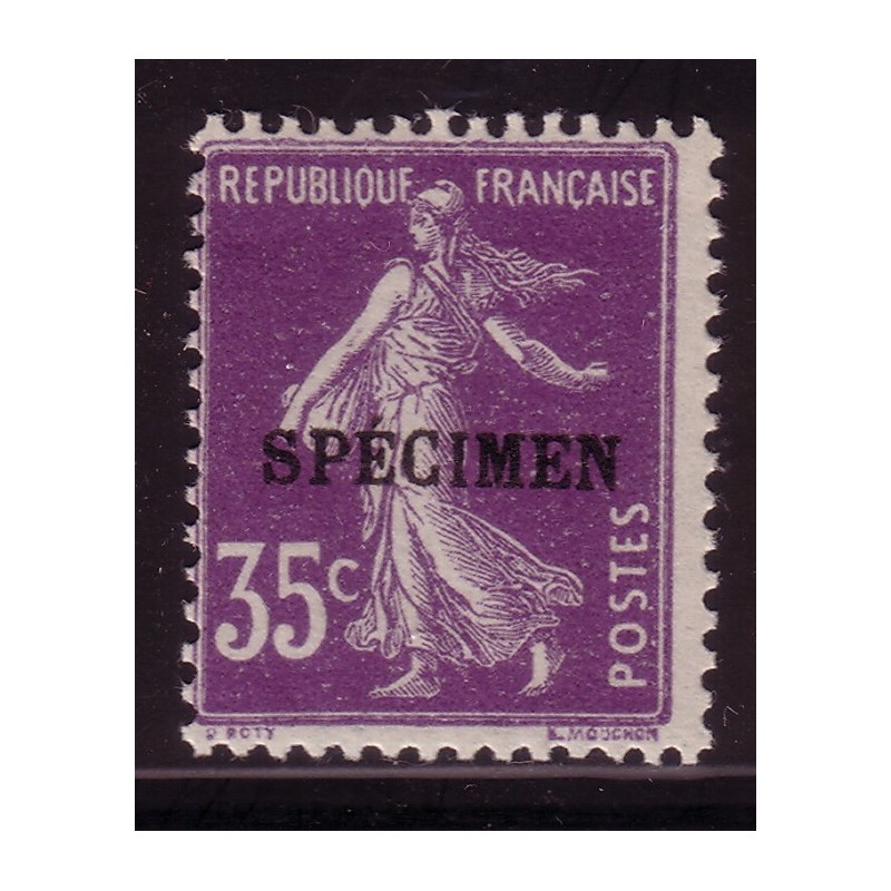 COURS D'INSTRUCTION - No142-CI 2 - SURCHARGE SPECIMEN - COTE 80€.