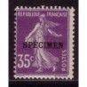 COURS D'INSTRUCTION - No142-CI 2 - SURCHARGE SPECIMEN - COTE 80€.