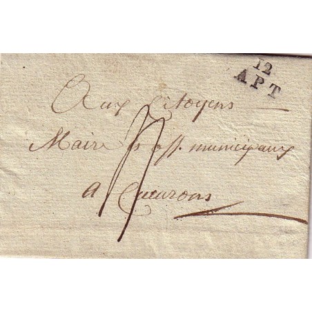 BOUCHES DU RHONE - 12 APT - 18-10-1793 - (avant création du Vaucluse).