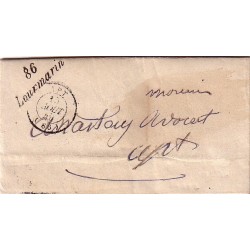 VAUCLUSE - LOURMARIN - 86/LOURMARIN - CURSIVE - T15 APT DU 15-8-1849 - LETTRE AVEC TEXTE..