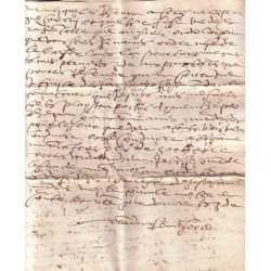 VAUCLUSE - AVIGNON - 6 MARS 1586 - LETTRE D'AVIGNON POUR CARPENTRAS.